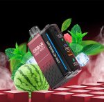 ترکیب طعم خنک و شیرین هندوانه با نعناع ظرفیت 30000 پاف برای استفاده طولانی مدت طراحی ارگونومیک و سبک برای حمل آسان تولید بخار زیاد و خوشبو برای تجربه‌ای بی‌نظیر سیستم تهویه پیشرفته برای کشیدن یکنواخت فاقد نیکوتین و مناسب برای ترک سیگار بدون نیاز به شارژ مجدد یا تعویض مقاوم در برابر نشتی و آسیب‌های فیزیکی طعمی تازه و خوشمزه که حس تابستان را تداعی می‌کند حمل راحت و استفاده در هر زمان و مکان