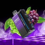 طعم انگور شیرین و خوشمزه برای علاقه‌مندان به طعم‌های میوه‌ای ظرفیت فوق‌العاده 30000 پاف برای استفاده طولانی طراحی سبک و جمع‌وجور برای حمل آسان بخاردهی بالا با طعمی ماندگار و جذاب مناسب برای تمامی سلیقه‌ها، به‌ویژه دوستداران طعم انگور فاقد نیکوتین، انتخابی سالم و لذت‌بخش یک بار مصرف، بدون نیاز به شارژ یا تعویض قطعات مقاوم در برابر نشتی و ضربه برای استفاده راحت طعمی تازه و طبیعی برای تجربه‌ای منحصر‌به‌فرد گزینه‌ای ایده‌آل برای استفاده روزمره