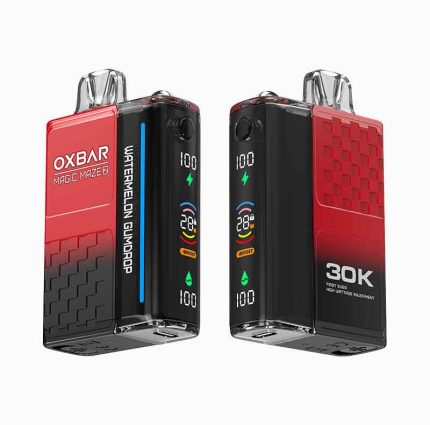 طعم دلچسب هندوانه با آب‌نبات ظرفیت بالا تا 30000 پاف طراحی سبک و شیک بخار نرم و عطر خوشایند مناسب برای علاقه‌مندان به طعم‌های میوه‌ای بدون نیاز به شارژ یا نگهداری خاص محصولی بادوام از برند OXBar عطر و طعمی ماندگار در هر پاف گزینه‌ای جذاب برای استفاده روزمره مناسب برای هدیه دادن