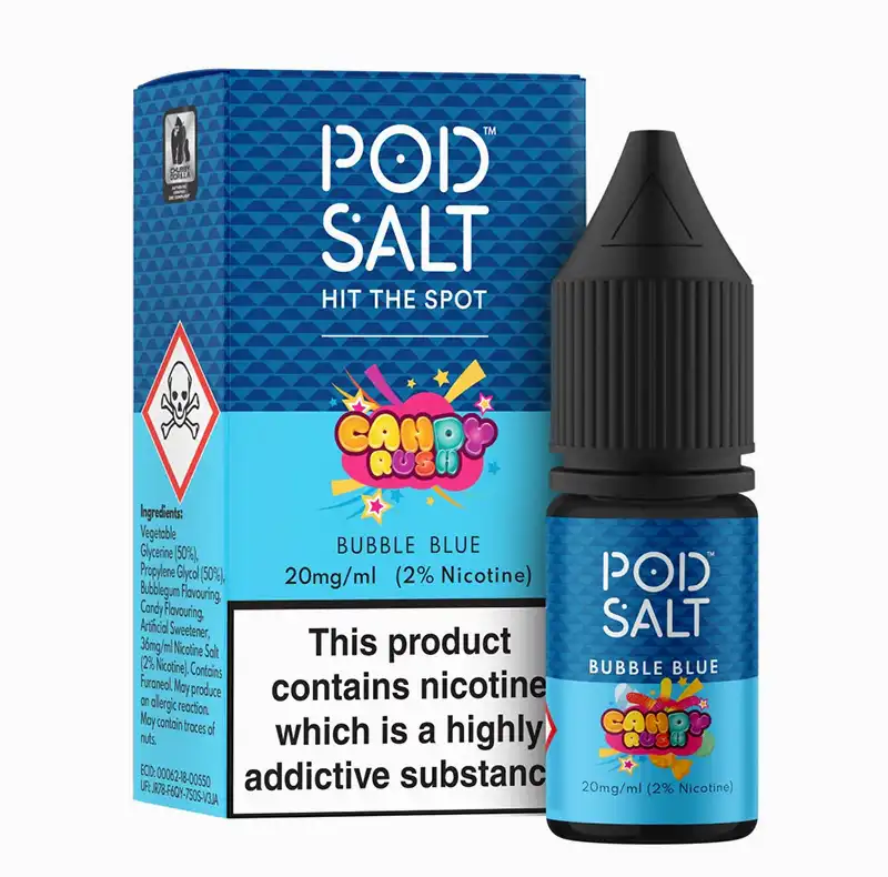محصول اورجینال از برند انگلیسی Pod Salt ترکیب خاص بلوبری شیرین و آدامس بابل گام طعمی میوه‌ای با حس نوستالژیک و دلنشین ساخته‌شده با نیکوتین سالت خالص و باکیفیت طراحی‌شده برای استفاده در تمامی پاد سیستم‌ها ویپینگ نرم، خوش‌طعم و بدون سوزش گلو بسته‌بندی اورجینال و پلمب با ضمانت اصالت کالا مناسب برای دوستداران طعم‌های شیرین و میوه‌ای فرمولاسیون دقیق برای انتقال حس طبیعی میوه‌ها تولید تحت استانداردهای جهانی کیفیت و ایمنی
