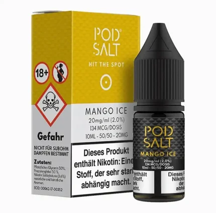 محصول اورجینال از برند انگلیسی Pod Salt طعم طبیعی و شیرین انبه رسیده همراه با خنکی یخ حس طراوت، خنکی و انرژی در هر پک ساخته‌شده با نیکوتین سالت خالص و باکیفیت جذب سریع نیکوتین و تجربه نرم بدون سوزش گلو طراحی‌شده برای استفاده در تمامی پاد سیستم‌ها انتخابی عالی برای دوستداران طعم‌های میوه‌ای و خنک بسته‌بندی اورجینال و پلمب‌شده با ضمانت اصالت کالا مناسب برای استفاده روزانه با طعم متفاوت و تازه تولیدشده مطابق با استانداردهای جهانی کیفیت