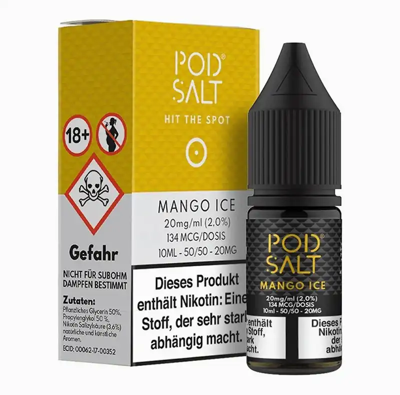 محصول اورجینال از برند انگلیسی Pod Salt طعم طبیعی و شیرین انبه رسیده همراه با خنکی یخ حس طراوت، خنکی و انرژی در هر پک ساخته‌شده با نیکوتین سالت خالص و باکیفیت جذب سریع نیکوتین و تجربه نرم بدون سوزش گلو طراحی‌شده برای استفاده در تمامی پاد سیستم‌ها انتخابی عالی برای دوستداران طعم‌های میوه‌ای و خنک بسته‌بندی اورجینال و پلمب‌شده با ضمانت اصالت کالا مناسب برای استفاده روزانه با طعم متفاوت و تازه تولیدشده مطابق با استانداردهای جهانی کیفیت