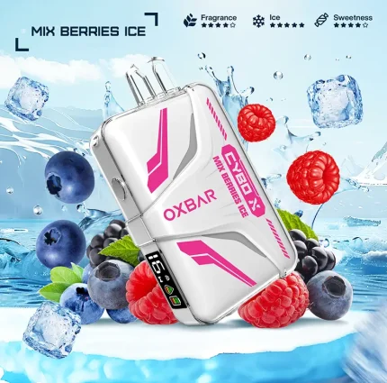 طعم ترکیبی چند توت شیرین و ترش با خنکای یخ ظرفیت بالا با 20000 پاف برای استفاده طولانی‌مدت مجهز به باتری قدرتمند قابل شارژ Type-C مخزن پرشده از پیش با نیکوتین سالت مرغوب طراحی ارگونومیک و سبک برای حمل آسان تولید بخار نرم، یکنواخت و پرطعم بدون نیاز به پر کردن مجدد یا تعویض کویل دارای نشانگر LED برای وضعیت باتری و پاف مناسب برای کاربران تازه‌کار و حرفه‌ای ساخته‌شده با استانداردهای جهانی و کیفیت بالا