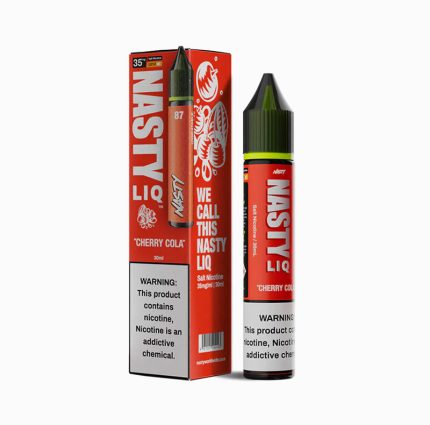 ترکیب طعم طبیعی گیلاس شیرین و نوشابه کولا نیکوتین سالت با جذب سریع و حس نرم در گلو حجم بطری ۳۰ میلی‌لیتر نیکوتین ۳۰ میلی‌گرم مناسب پاد سیستم‌ها نسبت VG/PG برابر ۵۰/۵۰ برای تعادل طعم و بخار مناسب استفاده در دستگاه‌های MTL و پاد سیستم تجربه‌ای نوشیدنی و میوه‌ای برای مصرف روزانه بسته‌بندی مقاوم و درپوش ایمن طعم ماندگار و واقعی در هر پاف گزینه ایده‌آل برای طرفداران طعم‌های گیلاسی و کولا